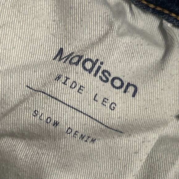 Oliver Logan Jeans Womens 29 Blue Madison Wide Leg High Rise Medium Wash Stretch - Picture 6 of 9